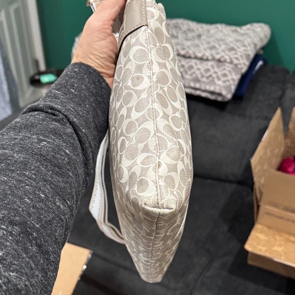 Coach Silver and Gray Crossbody Bag - Picture 7 of 13